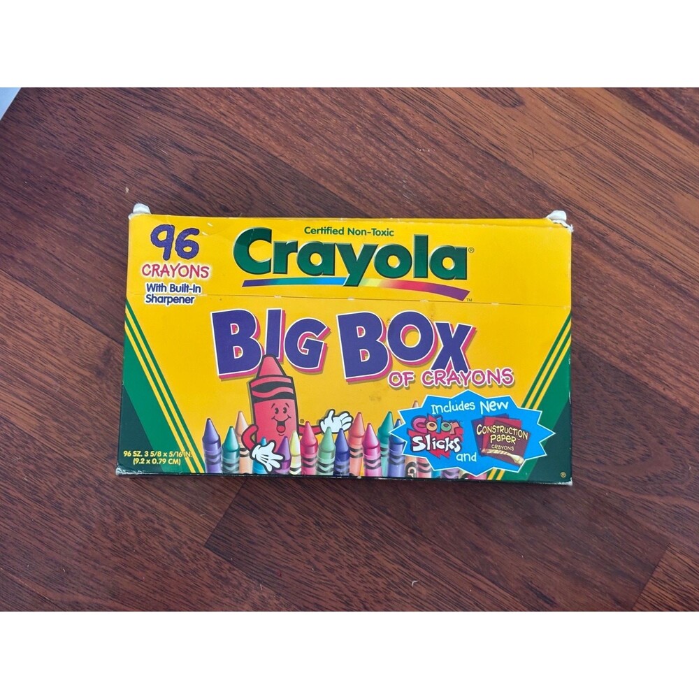 94 Crayola Big Box Crayons - 1999 + construction & color slicks (Retired Colors)